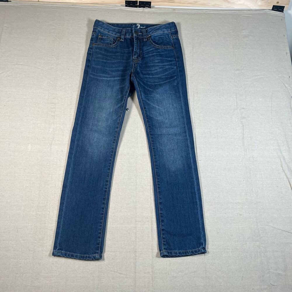 7 For All Mankind Womens Slimmy Straight Denim Blue Jeans Size 10